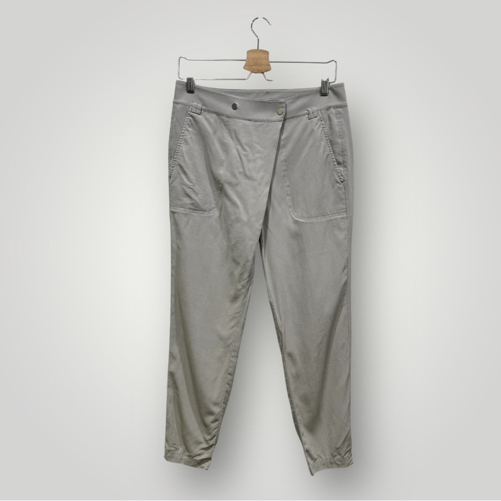 VINCE 100% Silk Joggers Grey Sz‎ 2